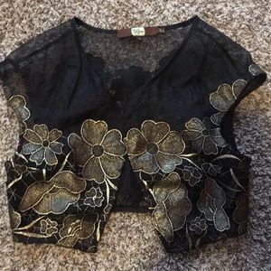 Anthropologie mini vest